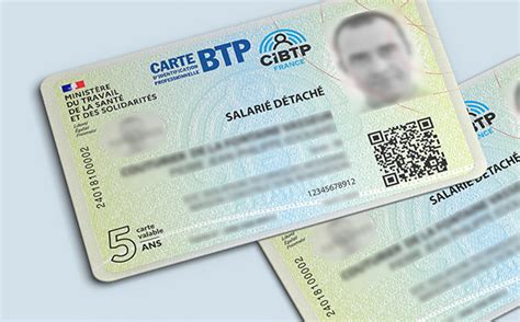 Carte BTP du nouveau pour les salariés détachés et les intérimaires