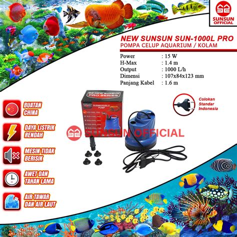 Jual New Sunsun Sun L Pro Pompa Air Celup Kolam Aquarium