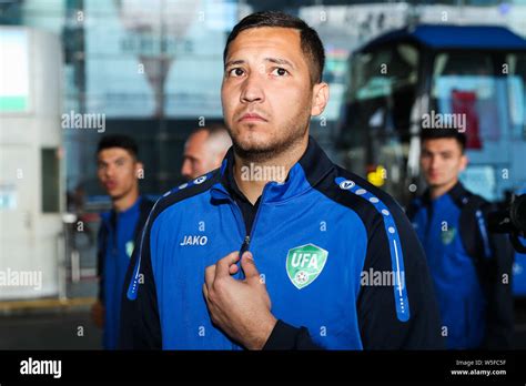 Players of Uzbekistan national men's football team arrive at the ...