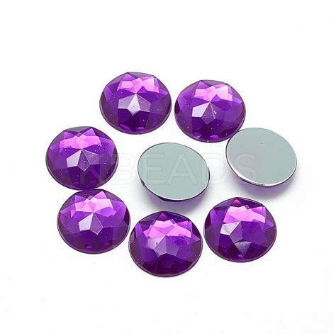 Wholesale Acrylic Rhinestone Flat Back Cabochons Kbeads