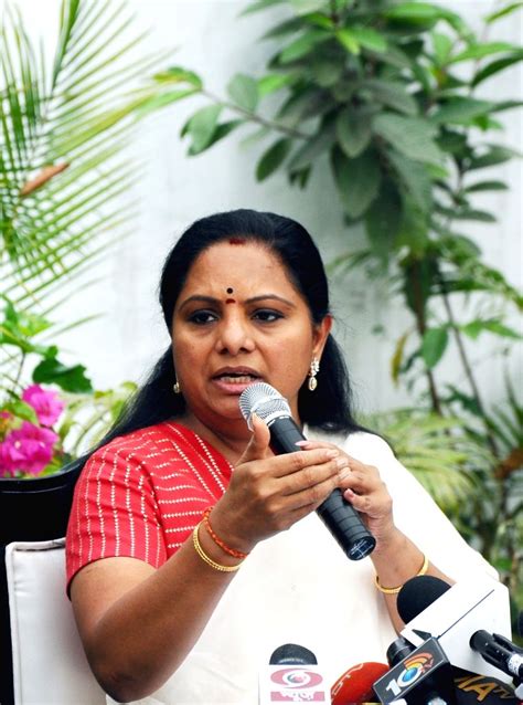 Brs Leader K Kavitha Addresses A Press Conference