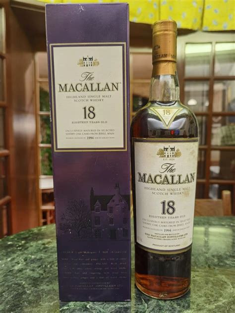 Macallan Year Old Sherry Oak Cask Food Drinks Alcoholic