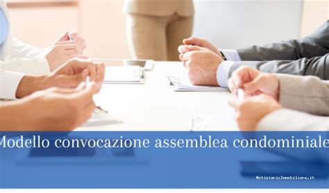 Modello Convocazione Assemblea Condominiale Fac Simile