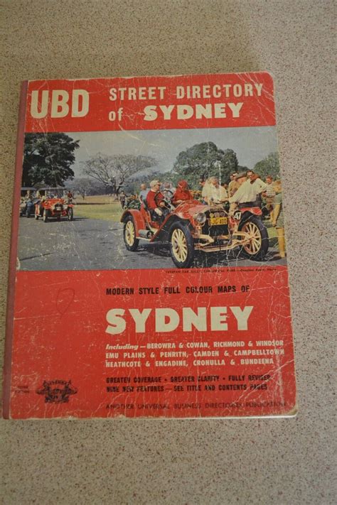 UBD SYDNEY Street Directory 3rd Edition 1960 S RARE EBay