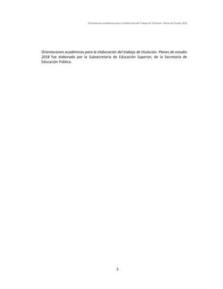 Orientaciones para la elaboración de titulacion PDF