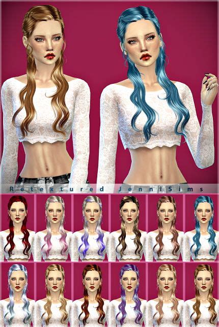 Jenni Sims Newsea Mhysa Hair Retexture • Sims 4 Downloads Sims Sims