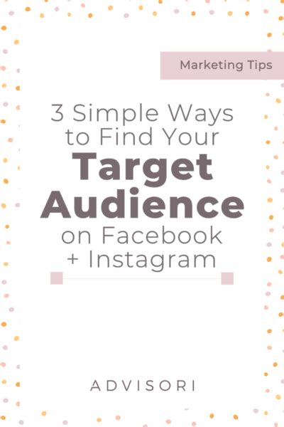 3 Simple Ways To Find Your Target Audience On Facebook Instagram