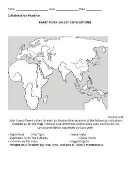 Early River Valley Civilizations Map Maps Model Online