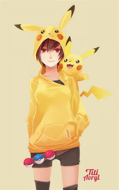 Pikachu Anime Girl Wallpapers - Wallpaper Cave