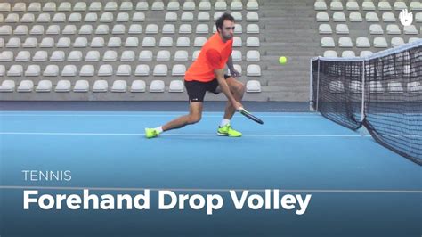 How To Hit A Forehand Drop Volley Tennis YouTube