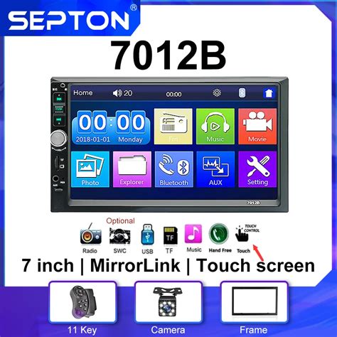 Septon Radio Est Reo Para Coche Reproductor Multimedia Con Pantalla T