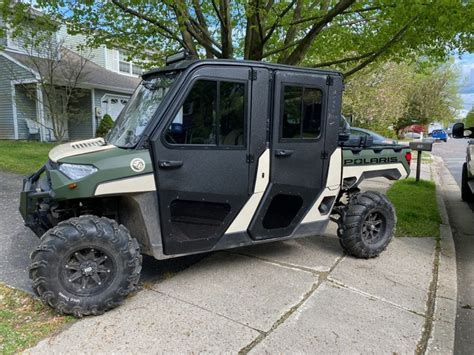 Polaris Ranger Crew XP 1000/ XP 900 Full Steel Doors W/ Sliding Windows ...