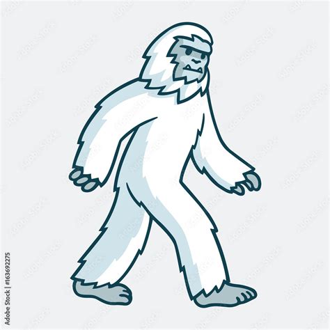 Cartoon yeti illustration Stock Vector | Adobe Stock