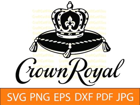 Crown Royal Whiskey Svg Png Dxf Crown Royal Clipart Crown Etsy