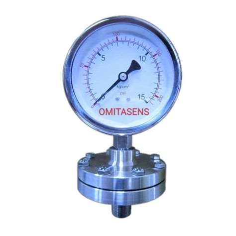 Inch Mm Sealed Diaphragm Pressure Gauge To Bar To