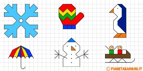 Cornicette Invernali A Quadretti Da Disegnare E Colorare