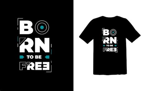 Premium Vector Born To Be Free Tshirt Design