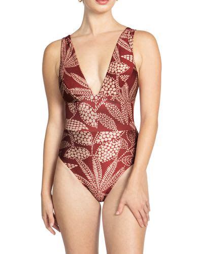 Robin Piccone Lace One Piece Swimsuits For Women Lyst