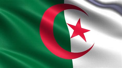 Premium Photo Algeria Flag With Waving Fabric Texture