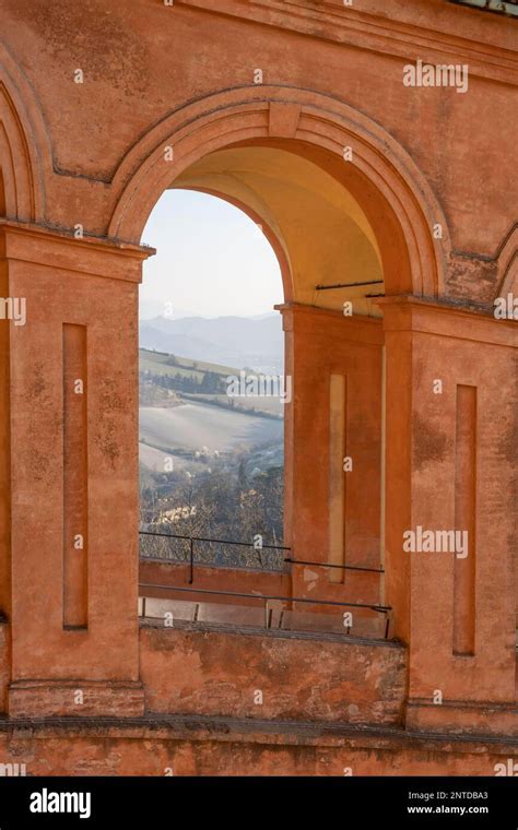 View Through Archway Portico Di San Luca Santuario Della Madonna Di