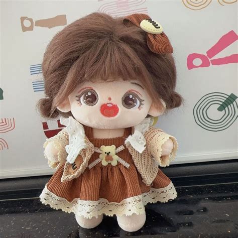 Cute Princess Dress Plush Dolls Clothes 20cm Cotton Dollexo Idol Dolls