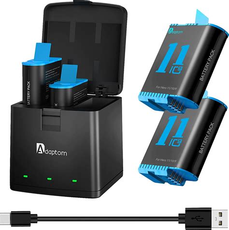 Adaptom Hero 11 Chargeurs De Batterie Pour GoPro 11 10 9 2 Batteries