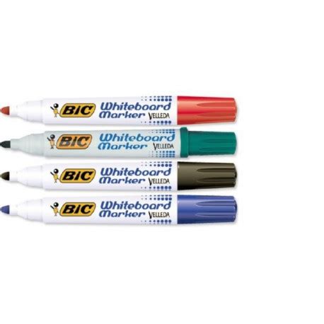 BIC Velleda Whiteboard 1701 Marker Set 4 Colours Markerid Photopoint