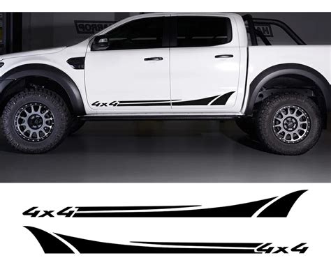 Vinil Stickers Calcas Estampado Lateral Ford Ranger Meses Sin