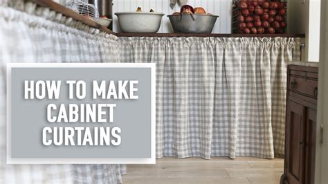 How To Make A Cabinet Curtain A Peek At Our New Pantry Youtube