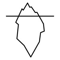 Iceberg Outline Drawing