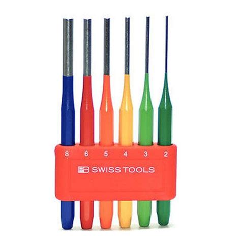 Pb Swiss Tools Pb 755 Rb 6 Piece Parallel Pin Punch Set Available