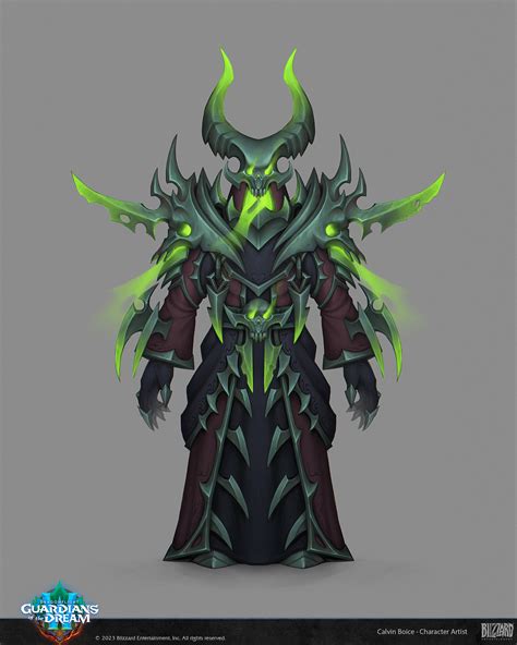 Artstation Guardians Of The Dream Warlock Armor Set World Of Warcraft Dragonflight