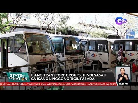 Ilang Transport Groups Hindi Sasali Sa Isang Linggong Tigil Pasada