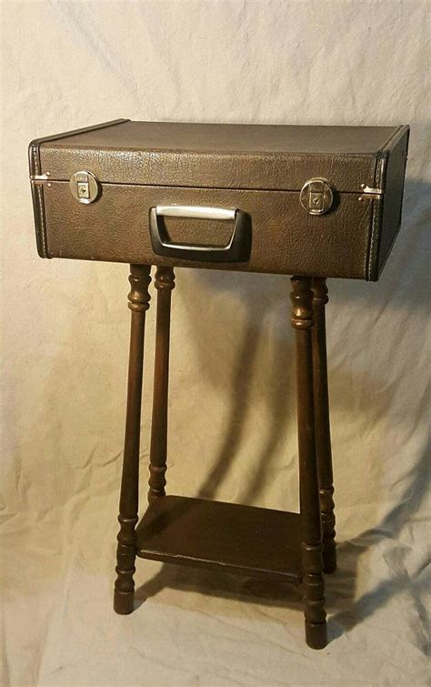 Vintage Suitcase Side Table Etsy Vintage Suitcase Vintage