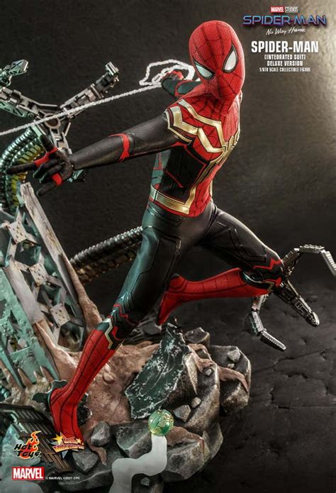 Spider Man No Way Home S Hot Toys Figure Showcases Peter S Newest Look