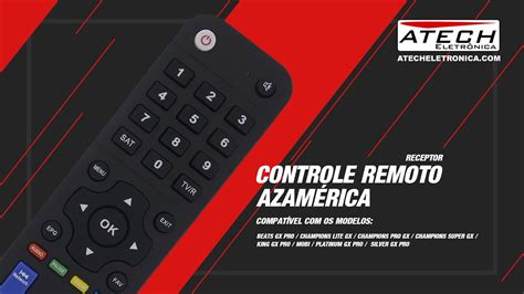 Controle Remoto Receptor Azamérica Champions Super GX 780390 YouTube