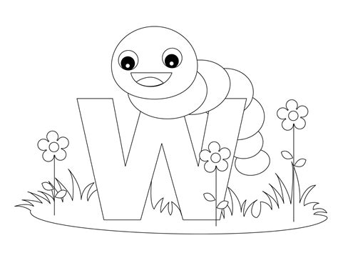 Letter W Coloring Pages