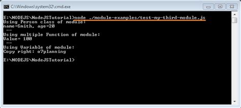 Nodejs Modules Tutorial With Examples