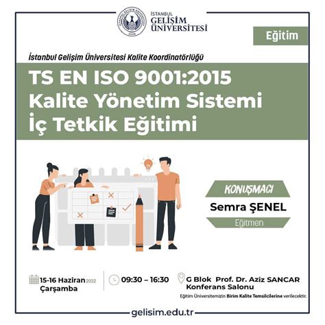 TS EN ISO 9001 2015 Kalite Yönetim Sistemi İç Tetkik Eğitimi IGU