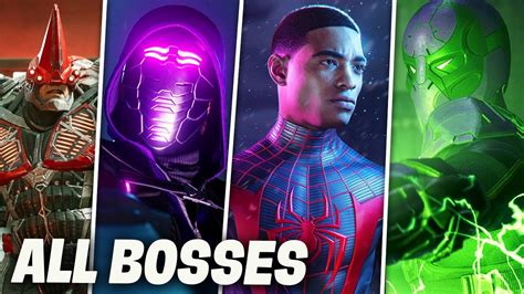 Spider Man Miles Morales All Bosses Ending P Fps Youtube