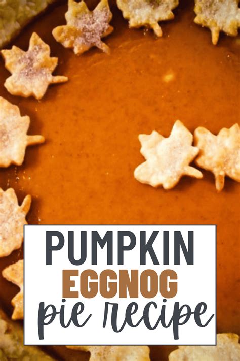 Pumpkin Eggnog Pie Recipe - Mom Spark