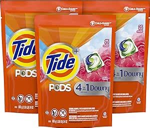 Tide Cápsulas con Downy cápsulas de jabón detergente para ropa abril