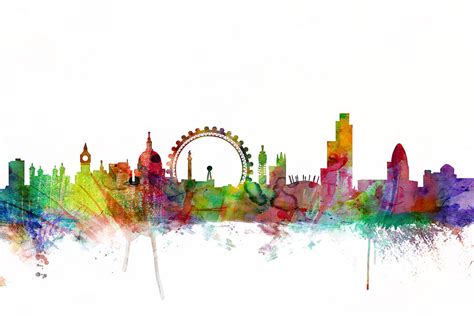 London England Skyline Digital Art By Michael Tompsett