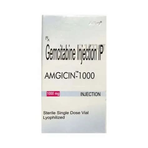 Gemcitabine Amgicin Mg Injection Adley Formulations Vial S At