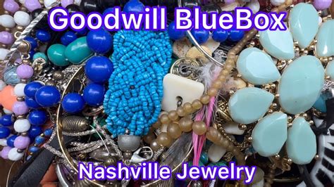 Goodwill Bluebox Pound Mystery Jewelry Box Sterling K Nashville