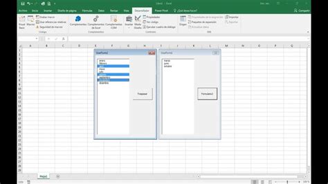 Tips VBA En Excel Traspasar Elementos De ListBox Multilselect Elementos