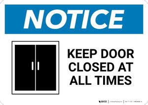 Keep Door Closed Signs | Creative Safety Supply