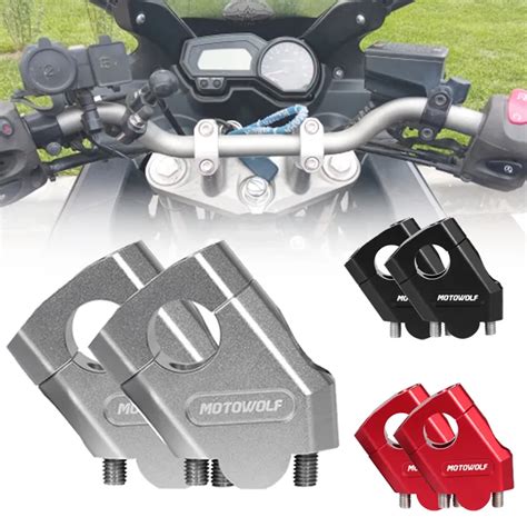 Pi Ce D Tach E Barre De Rehaussement Du Guidon Pour Moto Yamaha Fz S