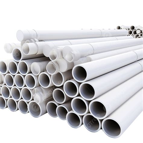 Pvc Pipes Stacked In Warehouse Tubes Pvc Pipes 3d Rendering Water