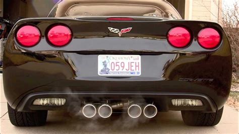 Corvette C6 With Borla Exhaust Youtube